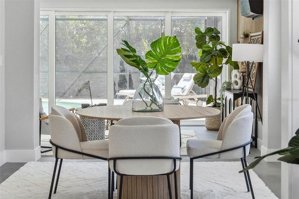 Dining room, Interior, Marble