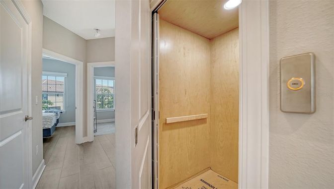 Interior, Recessed Lighting, Wood Texture Flooring, Wooden Walls