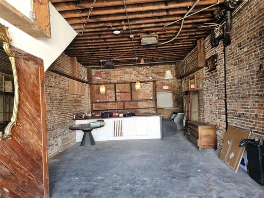 Interior, Pendant Lights, Stone Walls, Wooden Beams