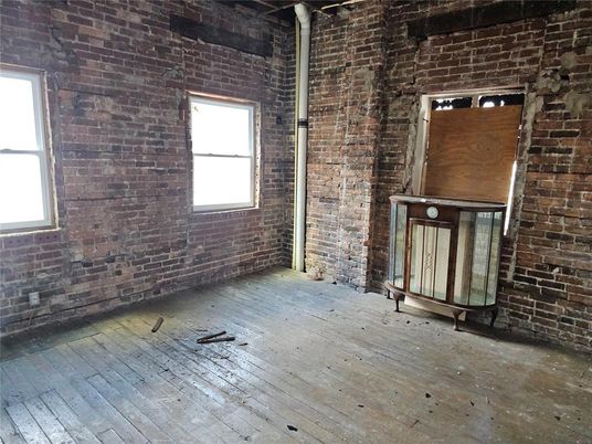 Empty room, Interior, Stone Walls, Wood Texture Flooring
