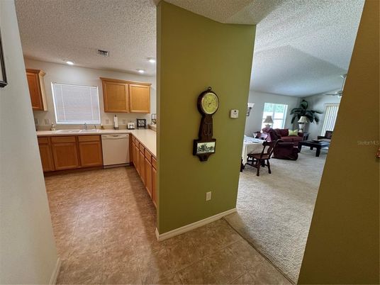 Dining room, Interior, Kitchen, Living room, Recessed Lighting