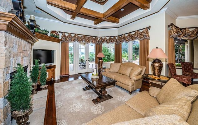 Interior, Living room, Wooden Beams, Wood Texture Flooring