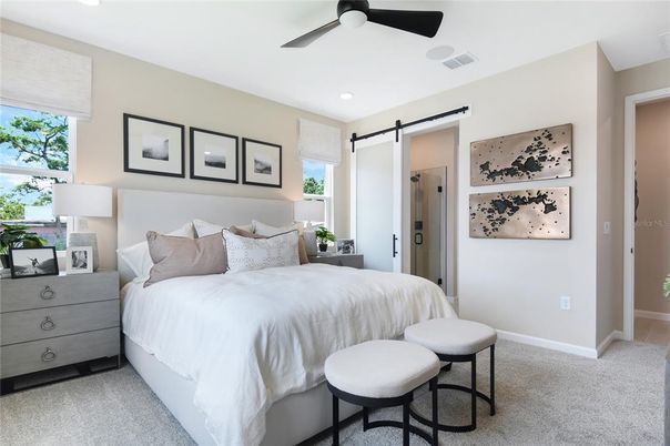 Bedroom, Interior, Recessed Lighting