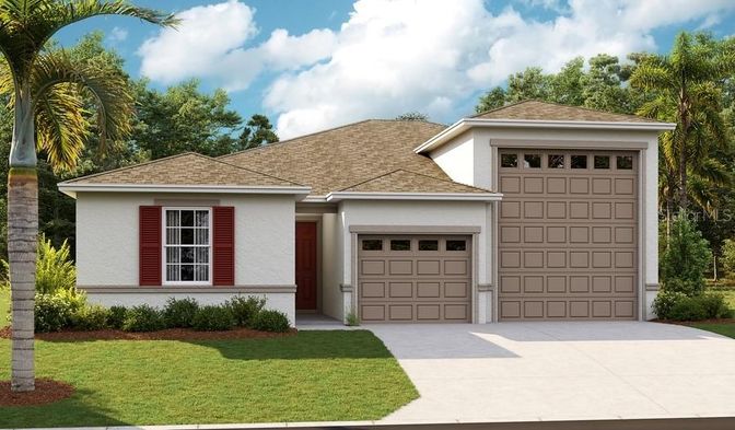 Attached, Exterior, Facade, Ranch