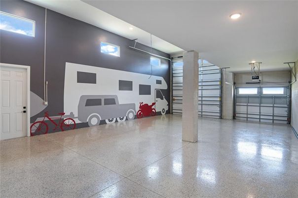 Garage, Interior, Recessed Lighting