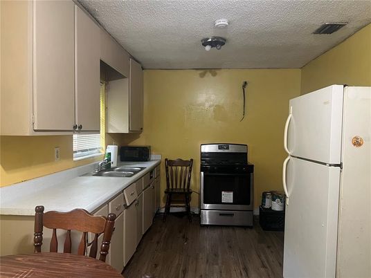 Interior, Kitchen, Wood Texture Flooring