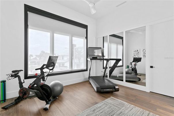 Fitness Equipment, Interior, Wood Texture Flooring