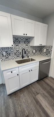 Interior, Kitchen, Wood Texture Flooring