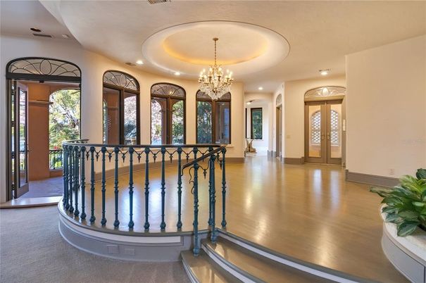 Chandelier, Interior, Recessed Lighting, Wood Texture Flooring