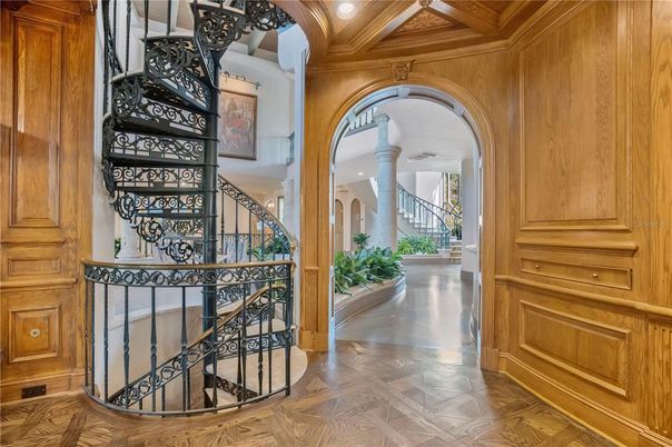 Interior, Recessed Lighting, Wooden Beams, Wooden Ceilings, Wood Texture Flooring, Wooden Walls