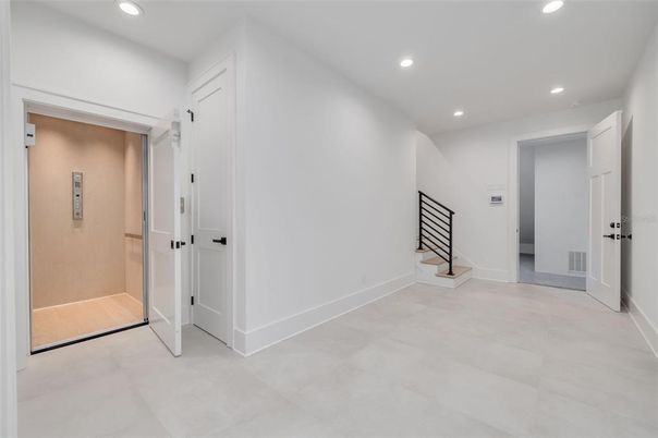 Elevator, Interior, Recessed Lighting
