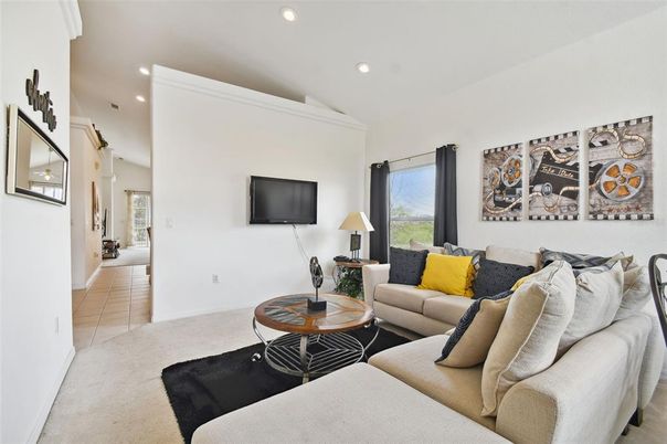 Interior, Living room, Recessed Lighting