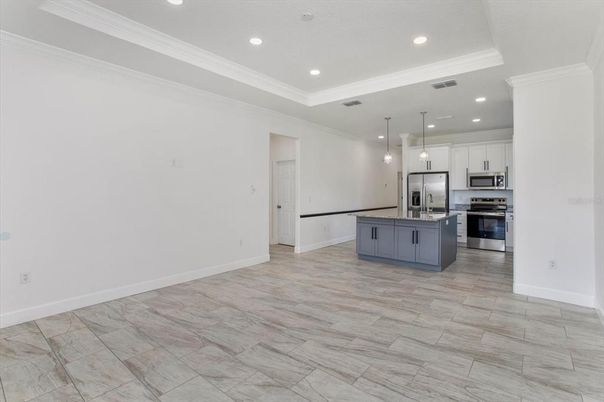Interior, Kitchen, Pendant Lights, Recessed Lighting, Stainless Steel Appliances
