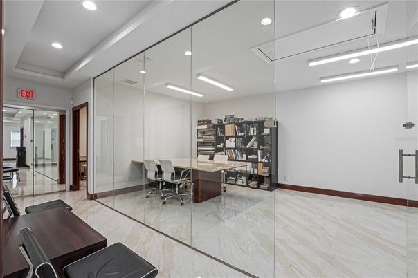 Home Office, Interior, Recessed Lighting