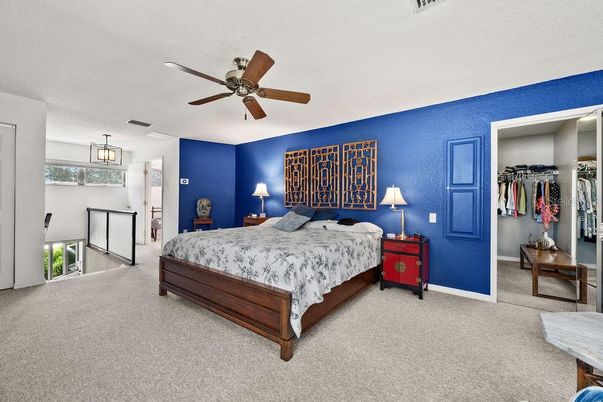Bedroom, Interior, Pendant Lights
