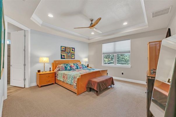 Bedroom, Interior, Recessed Lighting
