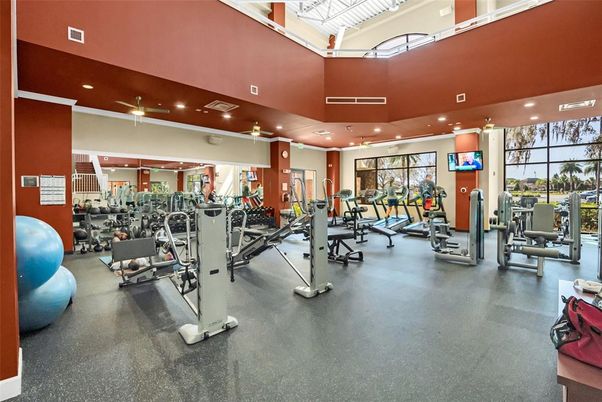Fitness Equipment, Gym, Interior, Recessed Lighting