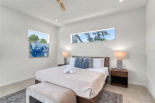 Bedroom, Interior, Recessed Lighting