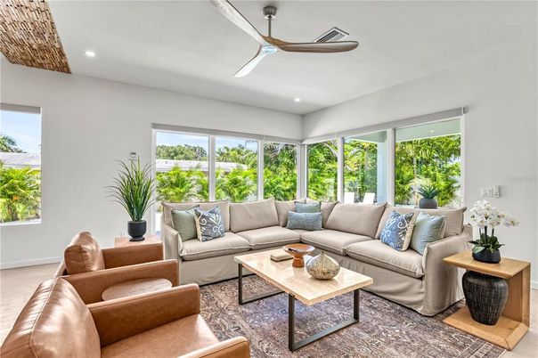 Interior, Living room, Recessed Lighting