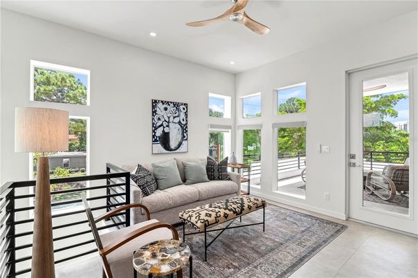 Interior, Living room, Recessed Lighting