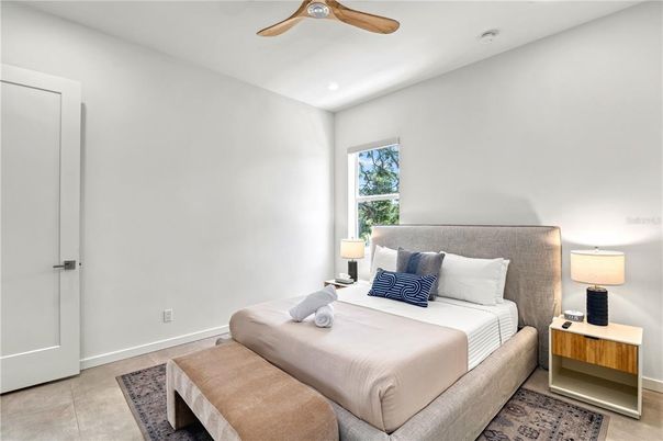 Bedroom, Interior, Recessed Lighting