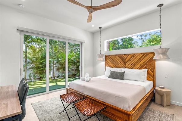 Bedroom, Interior, Pendant Lights