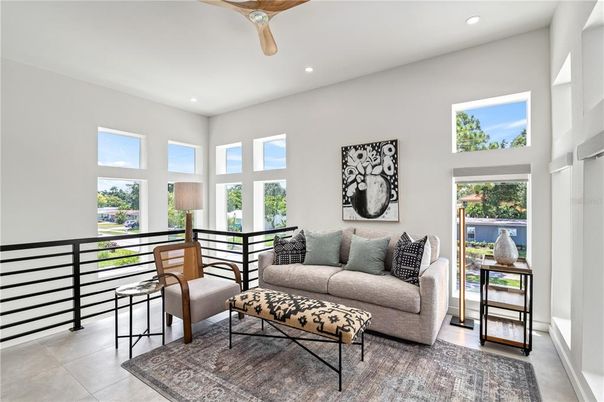 Interior, Living room, Recessed Lighting