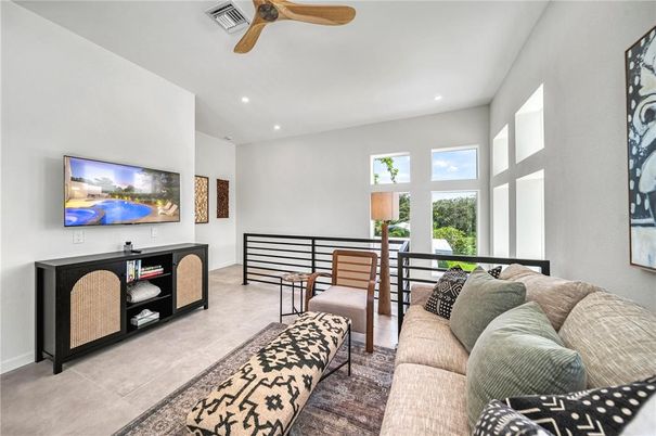 Interior, Living room, Recessed Lighting