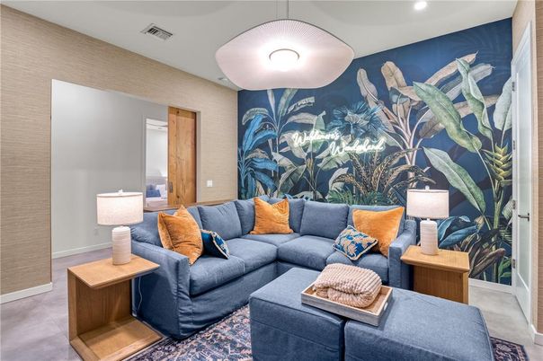 Interior, Living room, Recessed Lighting