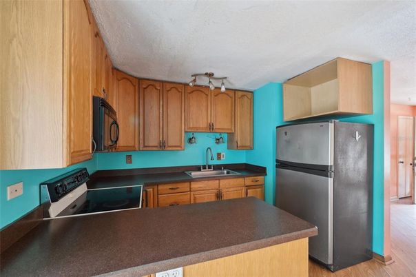 Interior, Kitchen, Wood Texture Flooring