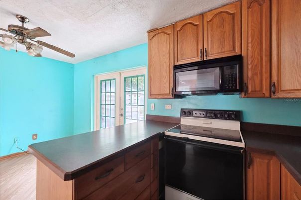 Interior, Kitchen, Wood Texture Flooring