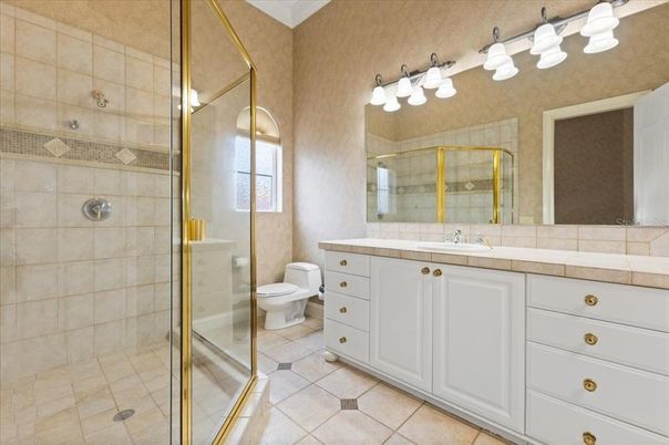 Bathroom, Glass Shower, Interior, Tile Countertops