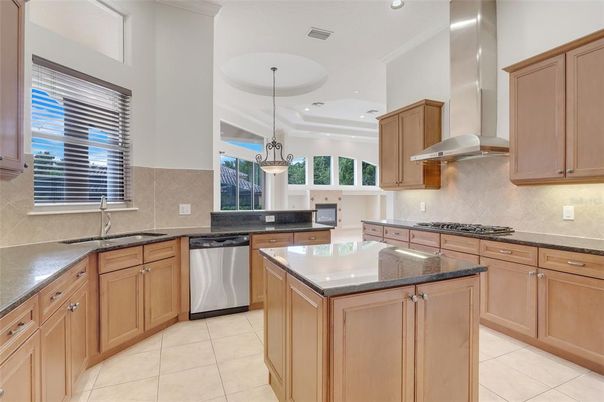 Interior, Kitchen, Pendant Lights, Recessed Lighting, Stainless Steel Appliances