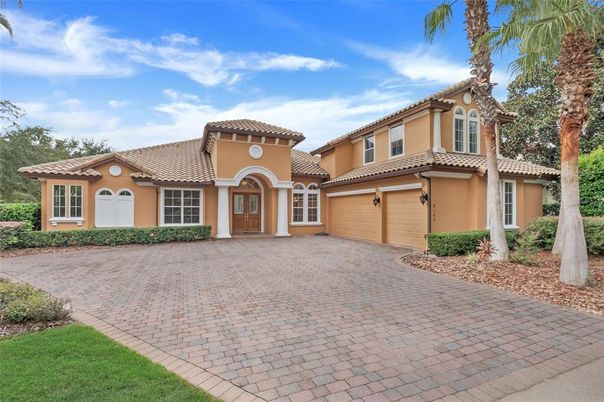 Attached, Backyard, Exterior, Facade, Mediterranean