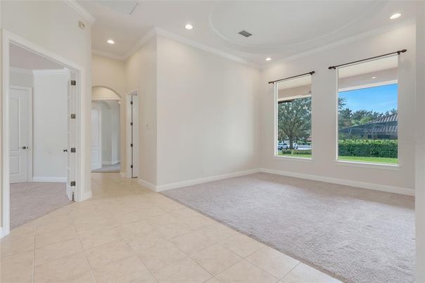 Empty room, Interior, Recessed Lighting