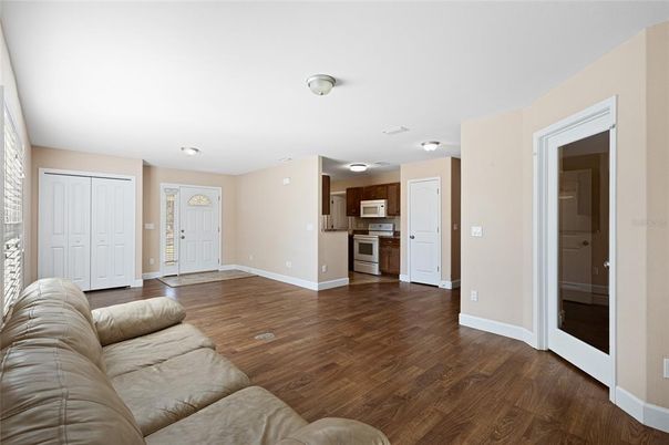 Interior, Kitchen, Living room, Wood Texture Flooring