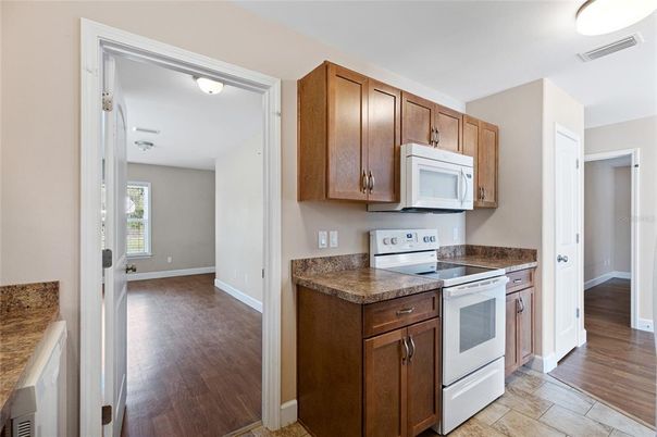 Interior, Kitchen, Wood Texture Flooring