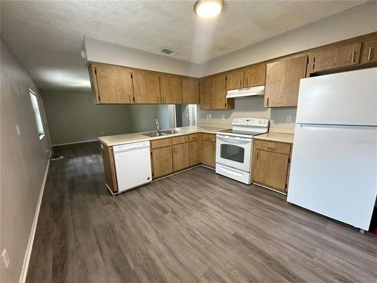 Interior, Kitchen, Wood Texture Flooring