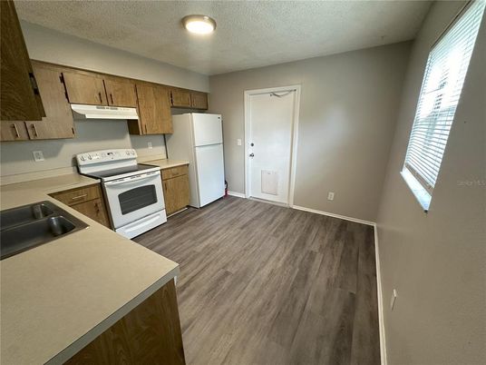 Interior, Kitchen, Wood Texture Flooring