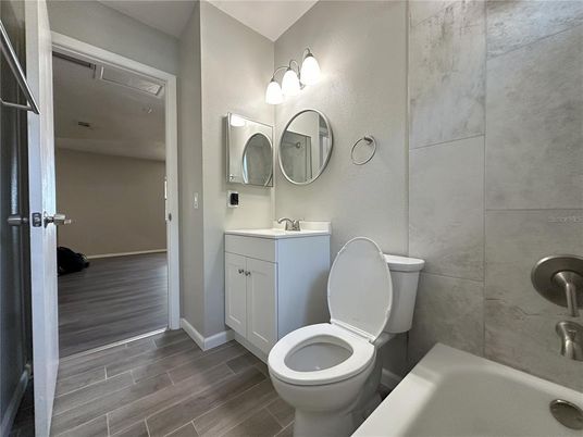 Bathroom, Interior, Wood Texture Flooring
