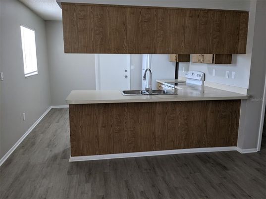 Interior, Kitchen, Wood Texture Flooring