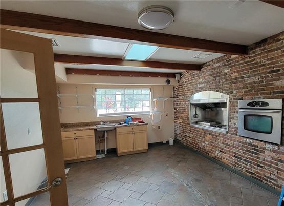 Interior, Kitchen, Stone Walls