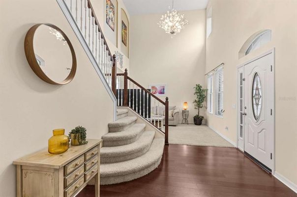 Chandelier, Interior, Wood Texture Flooring