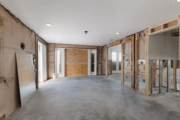 Empty room, Interior, Recessed Lighting