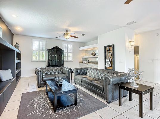 Interior, Living room, Recessed Lighting