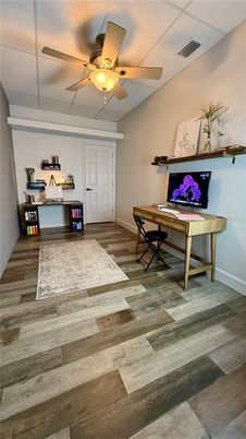 Home Office, Interior, Wood Texture Flooring