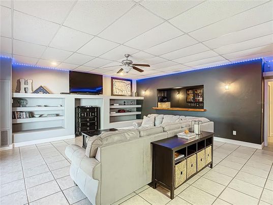 Interior, Living room, Recessed Lighting