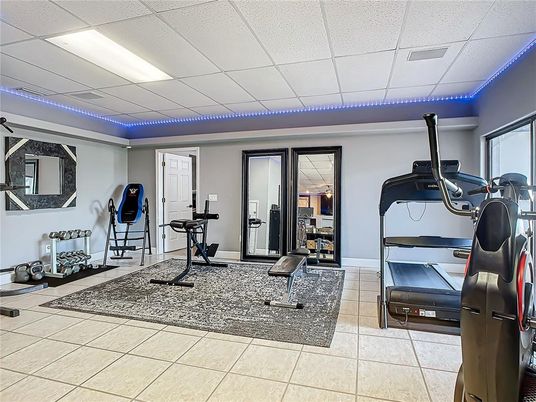 Fitness Equipment, Interior, Recessed Lighting