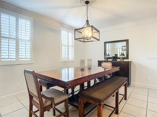 Dining room, Interior, Pendant Lights