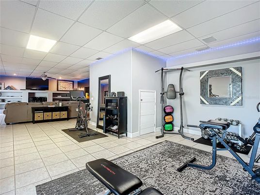 Fitness Equipment, Interior, Recessed Lighting